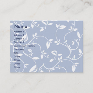 Tarjeta De Visita Hojas del azul - rechonchas