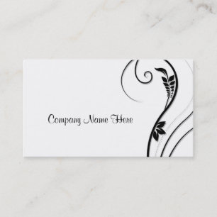 Tarjeta De Visita hojas del remolino