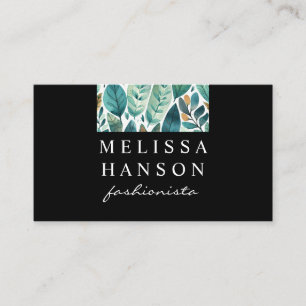 Tarjeta De Visita hojas Naturaleza