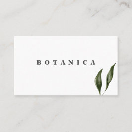 Tarjeta De Visita Hojas tropicales modernas