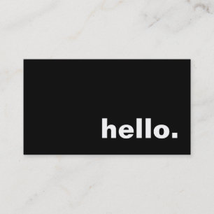 Tarjeta De Visita hola