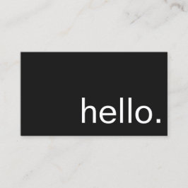 Tarjeta de visita - hola