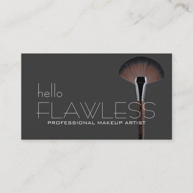 Tarjeta De Visita Hola Flawless PROFESSIONAL MAKEUP ARTISTA (Anverso)