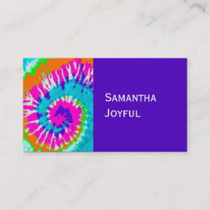 Tarjeta De Visita holiES - Estilo de batik de espiral de energía