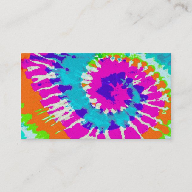 Tarjeta De Visita holiES - Estilo de batik de espiral de energía (Anverso)