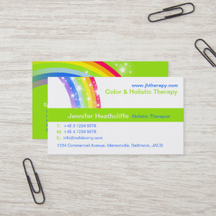 Tarjeta de visita holística de la compañía de l