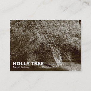 Tarjeta De Visita Holly Tree - Sepia