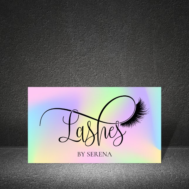 Tarjeta De Visita Holografía azota a artista de maquillaje de bellez (Subido por el creador)