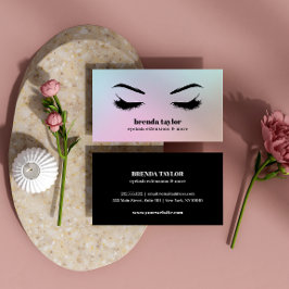 Tarjeta De Visita Holografía moderna Eyelash Browbar profesional