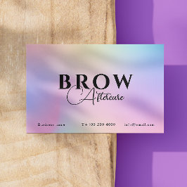 Tarjeta De Visita Holografía rosada irlandesa después de la instrucc