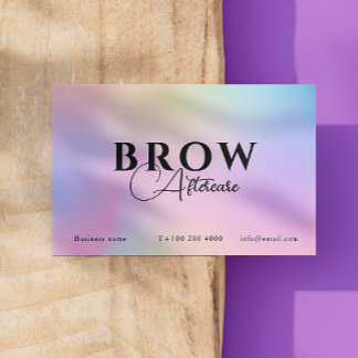 Tarjeta De Visita Holografía rosada irlandesa después de la instrucc