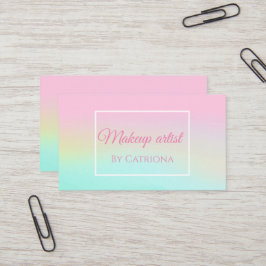 Tarjeta De Visita Holografía Unicornio