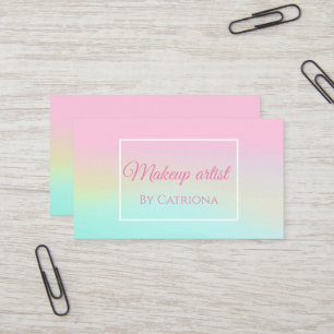 Tarjeta De Visita Holografía Unicornio