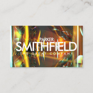 Tarjeta de visita Holográfica Futurista Shimmer