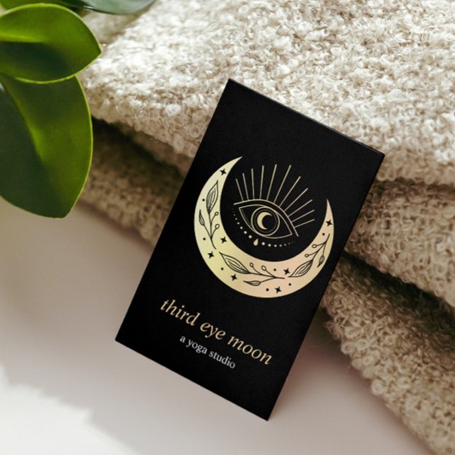 Tarjeta De Visita Holográfico Tercer entrenador espiritual de yoga e (Subido por el creador)