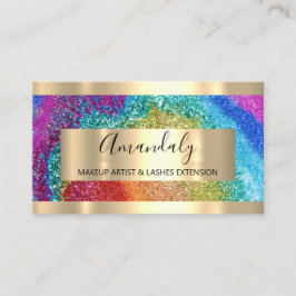 Tarjeta De Visita Holograma arcoiris del planificador de eventos de 