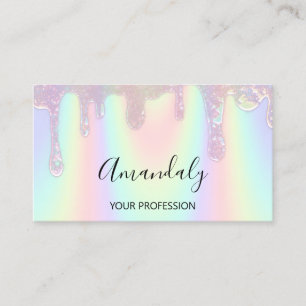 Tarjeta De Visita Holograma con el logotipo del Personalizado de uña