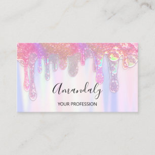 Tarjeta De Visita Holograma con logotipo creativo de belleza Nails S