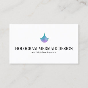 Tarjeta De Visita Holograma de Sirena