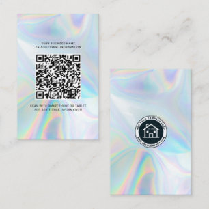 Tarjeta De Visita Holograma del código QR corporativo de logotipo co