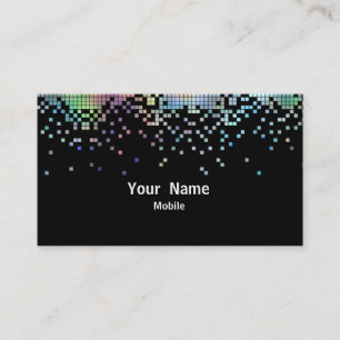 Tarjeta De Visita Holograma elegante de las lentejuelas