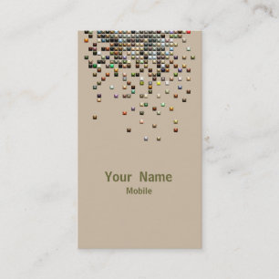 Tarjeta De Visita Holograma elegante de las lentejuelas