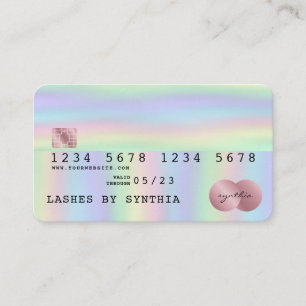 Tarjeta De Visita Holograph Credit Card Style Holographic Relieve me