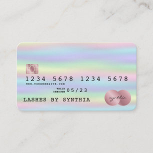 Tarjeta De Visita Holograph Credit Card Style Holographic Relieve me