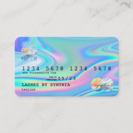 Tarjeta De Visita Holograph Modern Credit Card Style Add Logo
