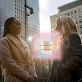 Tarjeta De Visita Holograph Shop Dris Makeup Artist QR Code