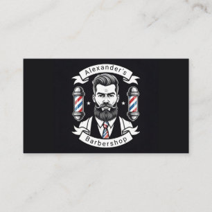 Tarjeta De Visita Hombre barbudo moderno