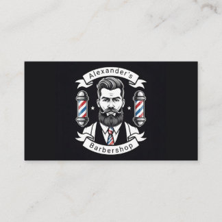 Tarjeta De Visita Hombre barbudo moderno