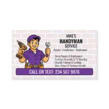 Hombre de Mano de Morado Dibujo Animado Herramient