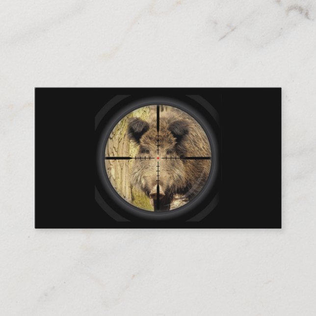 Tarjeta De Visita Hombre del bosque del guardabosques del (Anverso)