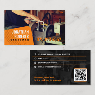 Tarjeta De Visita Hombre manejable   Construcción   Contratista