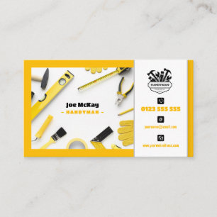 Tarjeta De Visita Hombre manejable   Construcción   Contratista