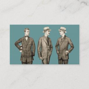 Tarjeta De Visita Hombres del vintage