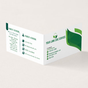 Tarjeta De Visita Hombres que siembran yacimiento de hierba cuidado 