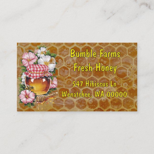 Tarjeta De Visita Home Apiary Thank You Card for packages (Anverso)