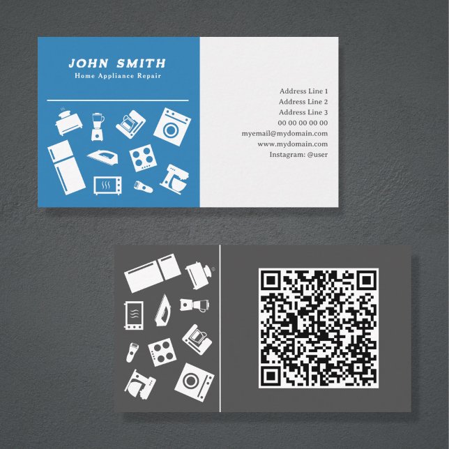 Tarjeta De Visita Home Appliance Repair Business Card (Home Appliance Repair Business Card)
