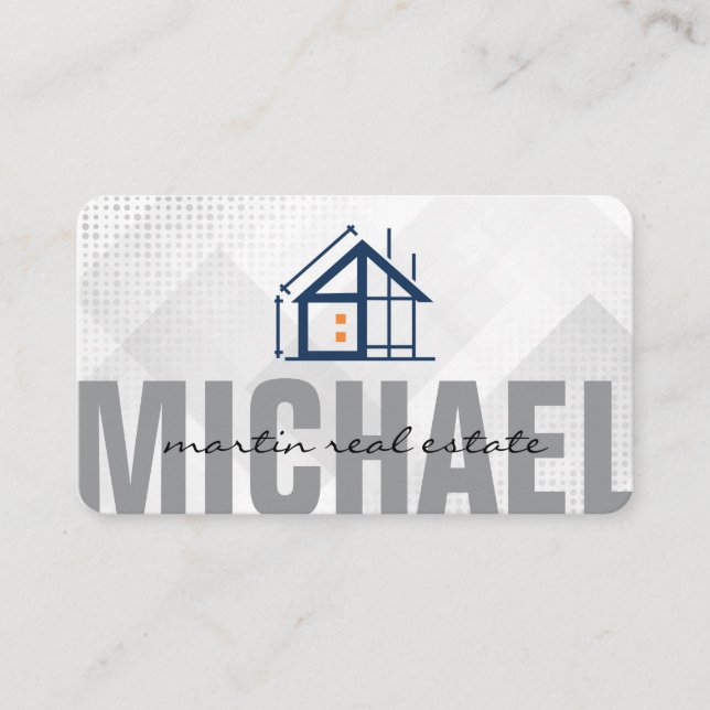 Tarjeta De Visita Home Construction | Building Properties (Anverso)