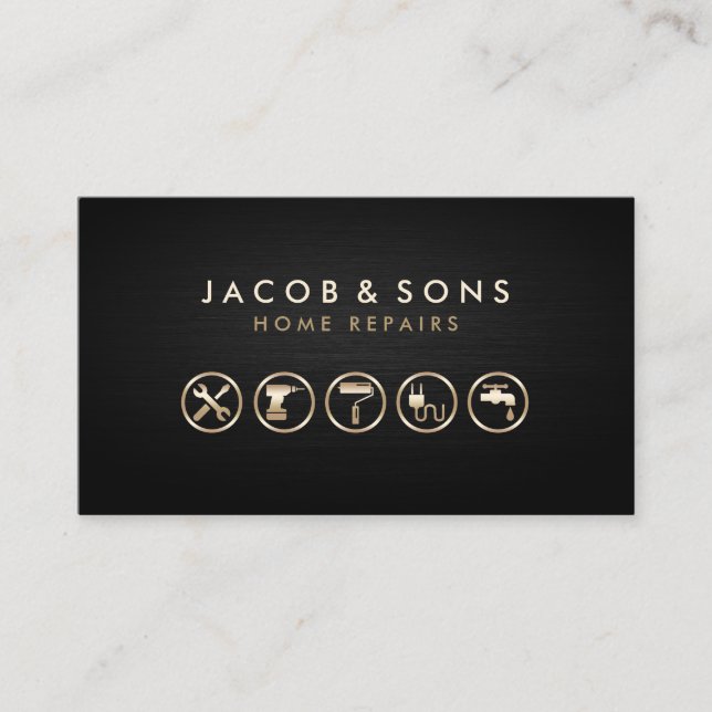 Tarjeta De Visita Home Repairs Handyman (Anverso)