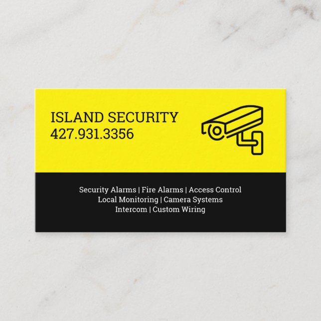 Tarjeta De Visita Home Security Company Business Card (Anverso)