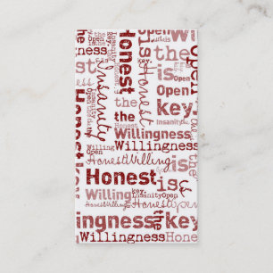 Tarjeta De Visita Honest Open Willing
