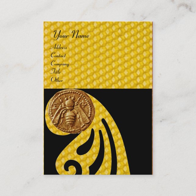 TARJETA DE VISITA HONEY BEE, APIARISTA DE BEEKEEPER (Anverso)