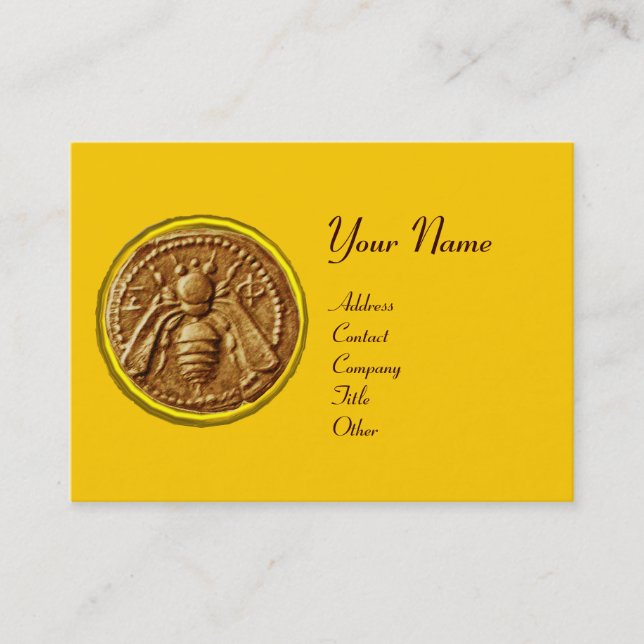 TARJETA DE VISITA HONEY BEE, APIARISTA DE BEEKEEPER (Anverso)