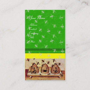 Tarjeta De Visita HONEY BEE, MANTENIMIENTO DE AGUA, verde