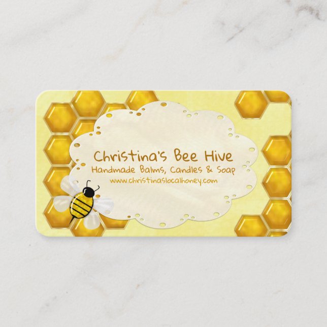 Tarjeta De Visita Honey Comb 3D Whimsey (Anverso)
