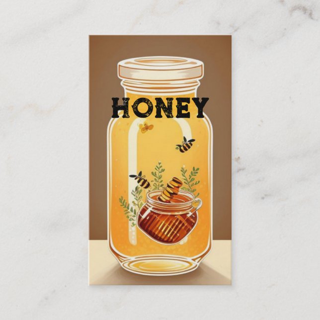 Tarjeta De Visita Honey Jar (Anverso)