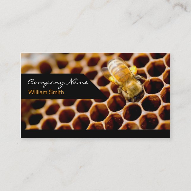 Tarjeta De Visita Honey Seller - Beekeeper (Anverso)